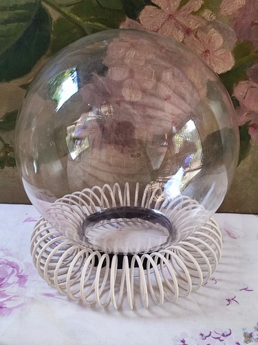 Ancien globe verre sur - globe, en