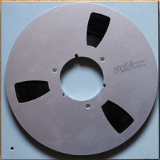 REVOX • BANDE MAGNETIQUE + BOBINE ALU • RECORDING TAPE • Ø 26,5 • NAB • OCCASION