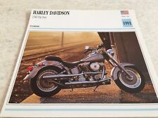 Carte moto Harley Davidson 1340 Fat Boy 1991 collection Atlas motorcycle USA