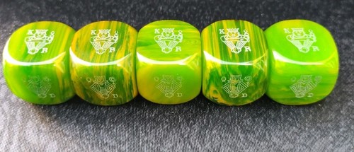 Rares anciens dès - poker, en