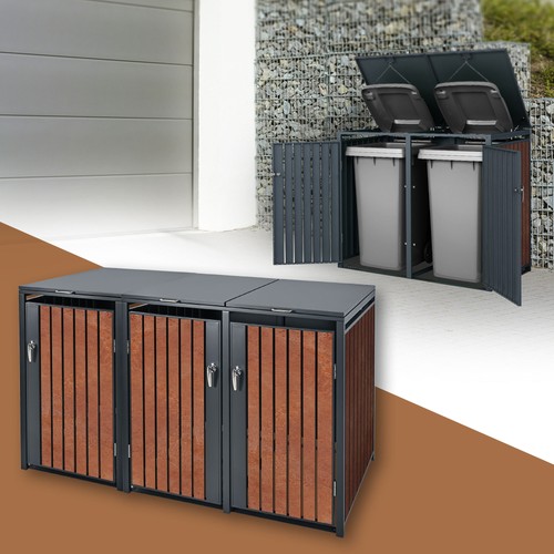 Habillage poubelle acier - habillage,