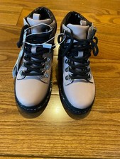 Zara Pink Girls Combat Boots Size 12.5c NEW