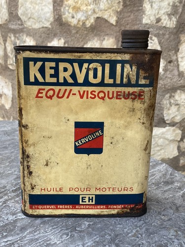 Ancien bidon huile kervoline - ancien,