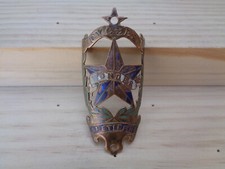 ANNÉES 1910 - PLAQUE DE VÉLO " WONDER ST ETIENNE " - EN LAITON ÉMAILLÉ