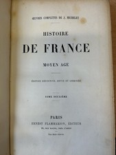 Histoire de France Tome 2 - Jules Michelet Éditions Flammarion 1900 