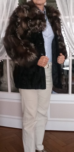 Manteau fourrure ancien - manteau,