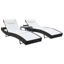 Lot chaises longues table - chaises,