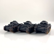 x3 Tank Allemand WW2 Métal