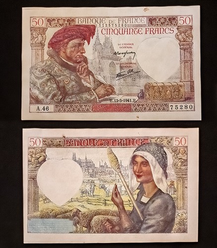1941 francs jacques - 50,