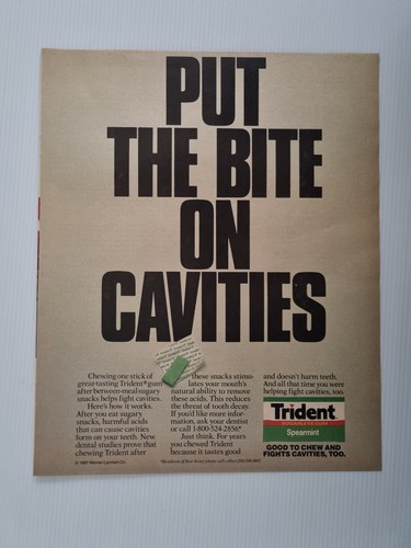 Trident advertising magazine - advertising,