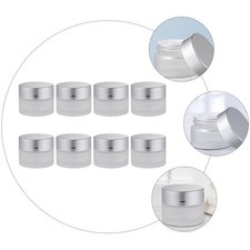 8 Pcs Mini Bocaux Pots De Crème Taille Voyage Petit Récipient Avec Couvercle