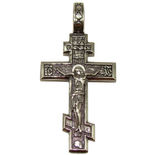 Croix russe orthodoxe - , argent