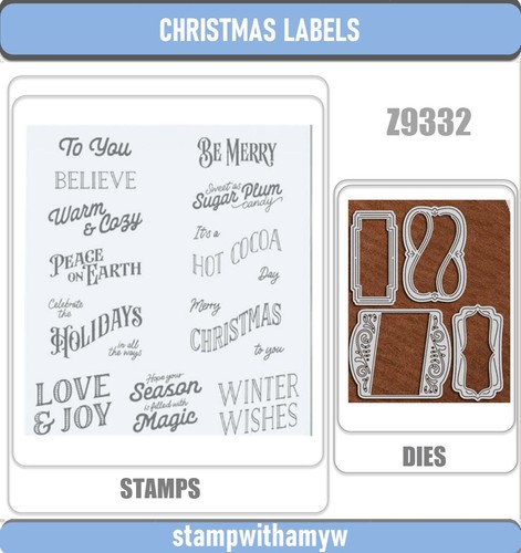 Christmas labels cutting dies - labels,