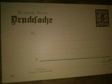 Bavière entier PZD4/04 impression "association académique de chant #Würzburg"