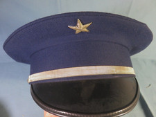 CASQUETTE bleue  d' AGENT PENITENTIAIRE  ETOILE & GALON   argent, taille 54