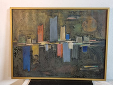 Tableau Moderne Abstrait Signé 1960
