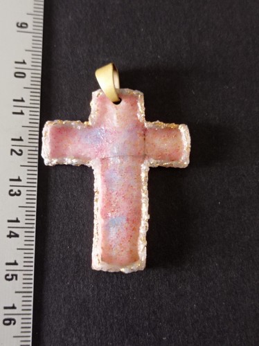 Pendentif croix religion emaux - pendentif,