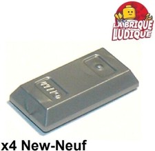 Lego 4x Minifig utensil Gold Ingot Bar lingot d'or argent/flat silver 99563 NEUF