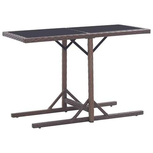 Table jardin noir verre et - table, de
