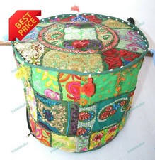 Couvre Coussin Vert Pour Pouf