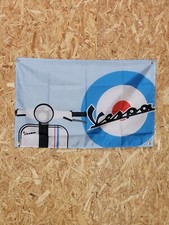 Drapeau "VESPA" Vintage 60x90cm - Idéal Déco Garage Loft ou autre