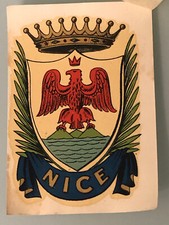 Vintage Chromotransfert décalcomanie année 50/60 NICE 06