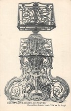 CPA église Saint-Julien-le-Pauvre merveilleux lutrin Louis XIV en fer forgé