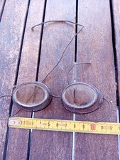 Rare Ancienne paire de lunettes - Moto - Vélo - Avion - 1900 Steampunk