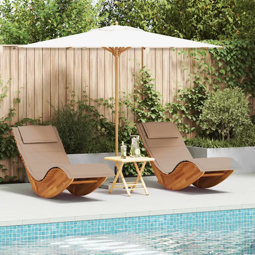 Transat avec coussin bois - transat,