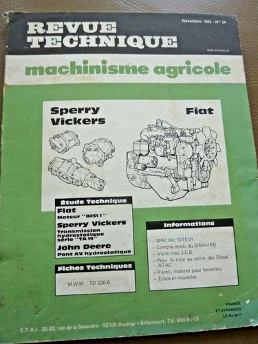Revue technique machinisme - technique,