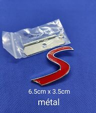 Logo S Emblème En Métal Chromé Mini Cooper S Pour Calandre 