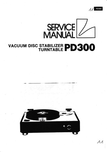 Manuel service pour luxman - service,