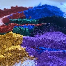 Poudre de colorant pigmentaire artisanal en résine époxy à l'oxyde de fer...