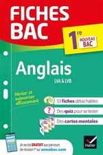 Fiches bac Anglais 1re (tronc commun): nouveau programme de Première 2019-2020, 