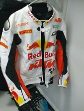 KTM Veste en Cuir de Moto Veste Motard en Cuir Courses Veste en Cuir de Motard