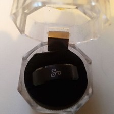 Bague Triskel Breton Acier Noir