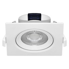 Spot LED encastrable carré blanc 5W IP20 3000K