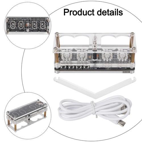 Horloge tube led rétro - horloge,