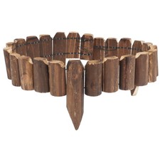  Clôture de jardin en bois, décoration avec piquet, ornement de clôture de