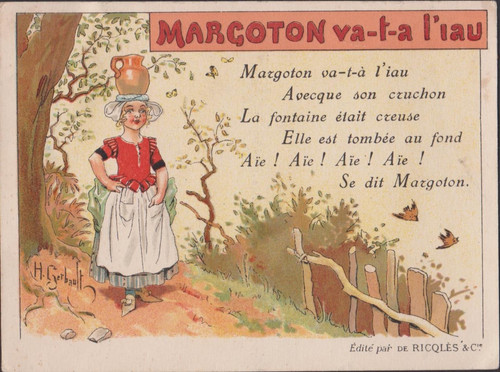 Ancien chromo publicitaire - ancien,