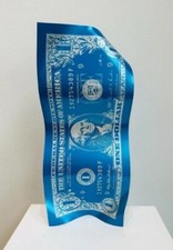 One Dollar Sculpture - Ocean Blue - By Karl LAGASSE (2023) Pop Modern Art
