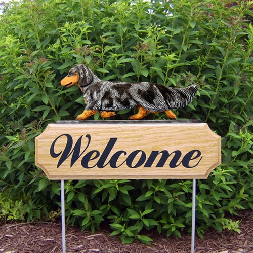 Panneau bienvenue bois - de,