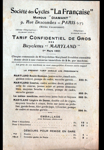 Paris cycles diamant - cycles,