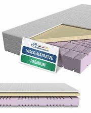 Matelas Visco Premium 7 Zones Mousse Visco 90x200 140x200 160x200 180x200 H2 H3