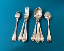 6 grands couverts ERCUIS modèle CITEAUX métal argenté 20,5 cm fourchette