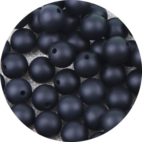Perle silicone 9mm couleur - perle,