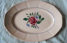 Grand plat ovale faience