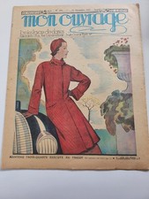 Mon ouvrage 1937 n°354  broderies dmc vestibules deco pull over homme