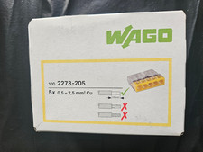 100 connecteurs 5 fils Wago