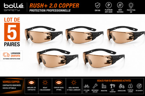 Lot lunettes bollé rush - 5,